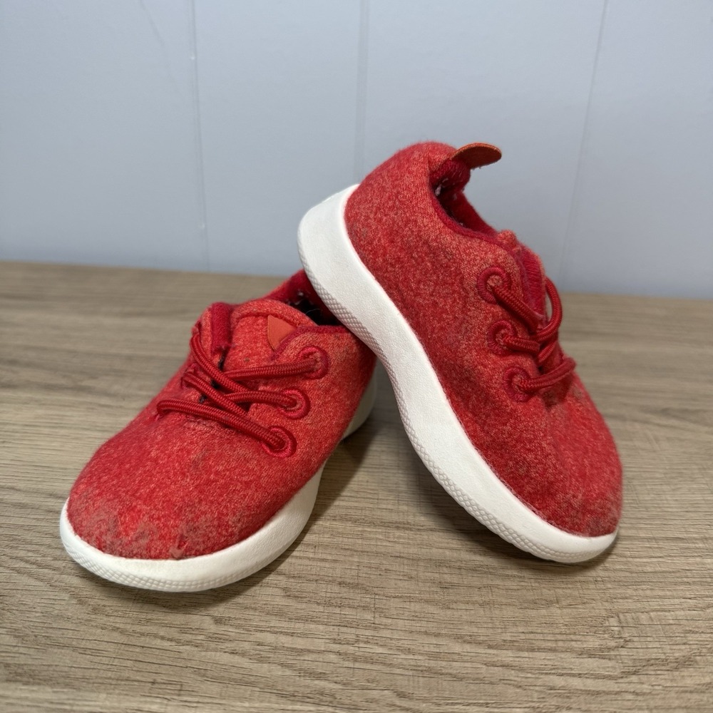 Allbirds Smallbirds Toddler Wool Runner Sneaker SMB |T5 Deep Red‎ Comfy Washable